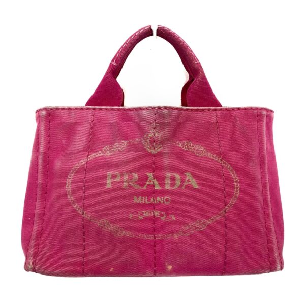 37985900 1 Prada Canapa Tote Bag Pink Gray Beige