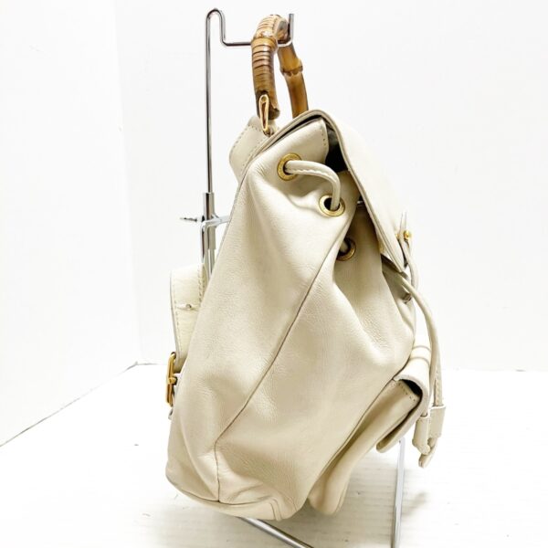 37987431 2 Gucci Bamboo Rucksack Leather Ivory