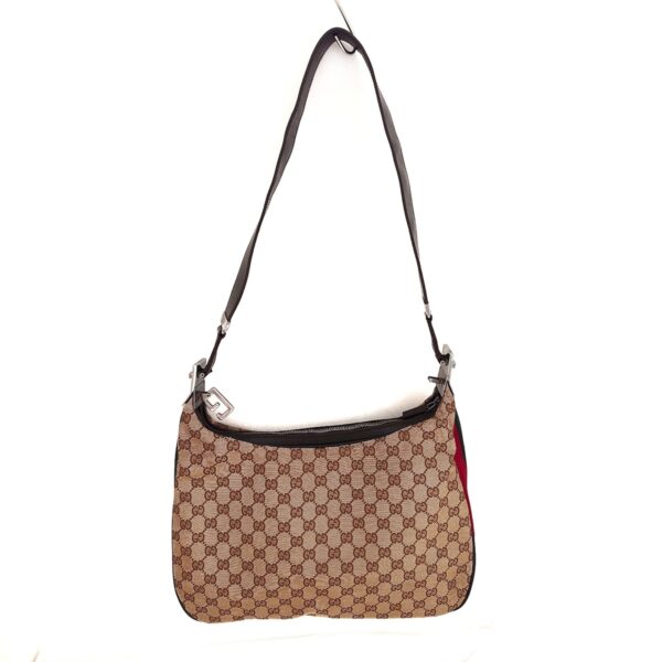 37988462 3 Gucci GG Pattern Sherry Web Shoulder Bag Brown Multi