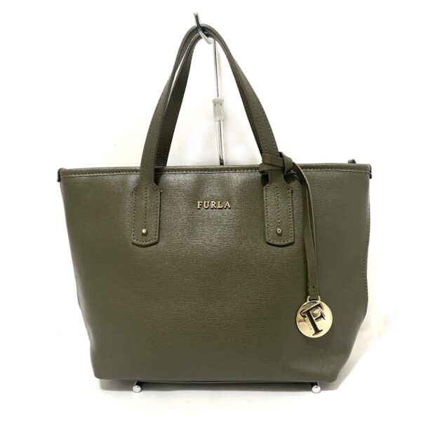 37988689 1 Furla Handbag Leather Khaki