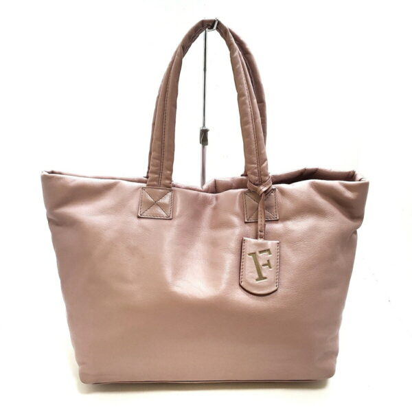 37990611 1 Furla Tote Bag Leather Pink Beige