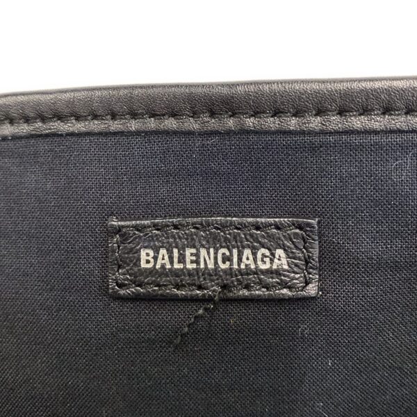 37990612 12 Balenciaga Navy Medium Cabas Tote Bag Leather Black