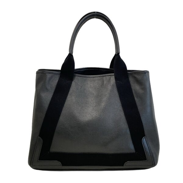 37990612 3 Balenciaga Navy Medium Cabas Tote Bag Leather Black