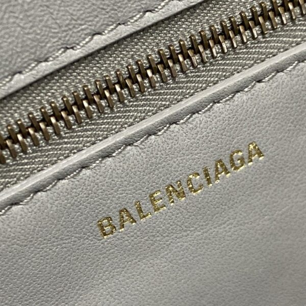 37990615 12 Balenciaga Paper Mini Tote Bag Leather Mouton Gray