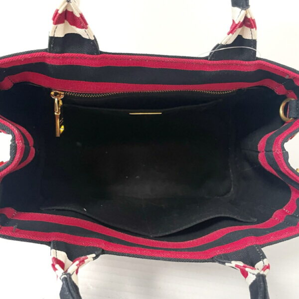 37990623 7 Prada Canapa Tote Bag Dark Navy Red White