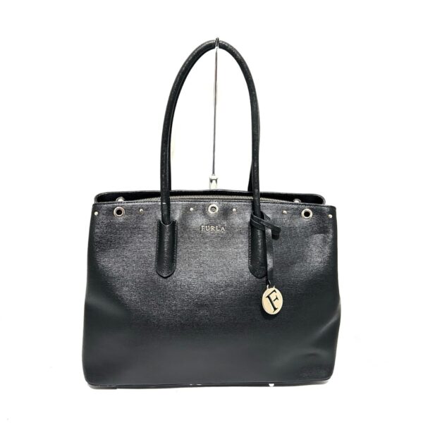 37992615 1 Furla Handbag Studded Leather Black