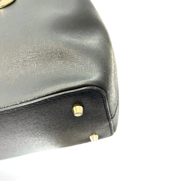 37992615 5 Furla Handbag Studded Leather Black