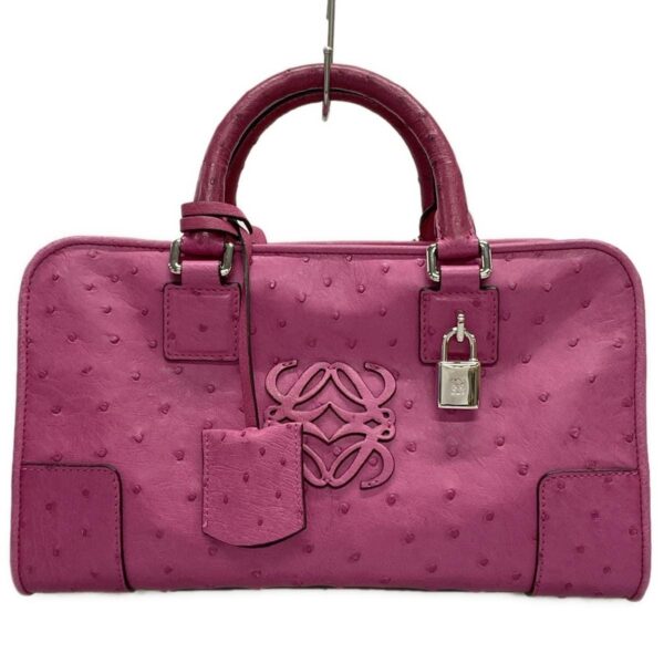 37992625 1 Loewe Amazona 28 Handbag Leather Pink