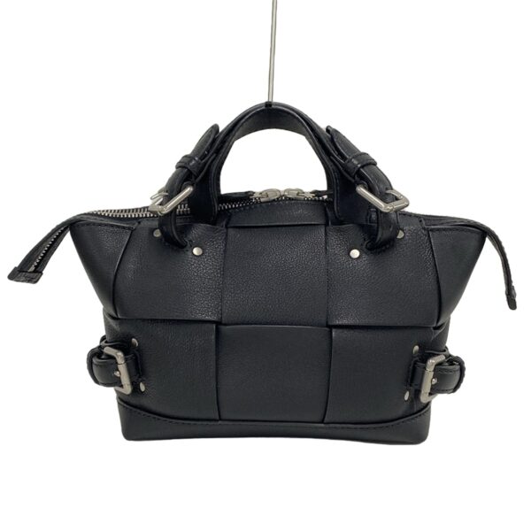 37993419 3 Bottega Veneta Arco Tool Handbag Leather Black