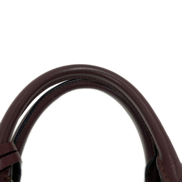 37994516 12 Loewe Amazona 28 Handbag Tricolor Leather Beige Brown Bordeaux