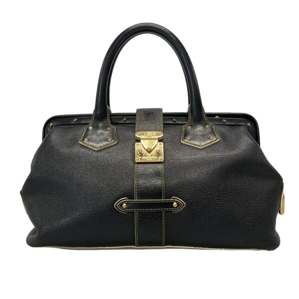 37994938 1 Louis Vuitton Angénieux PM Handbag Leather Noir