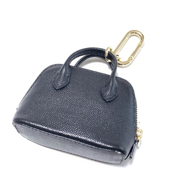 37995232 2 Furla Key Chain Bag Leather Black