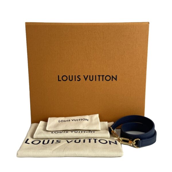 37995248 11 Louis Vuitton Diane NM PM Shoulder Bag Leather Navy