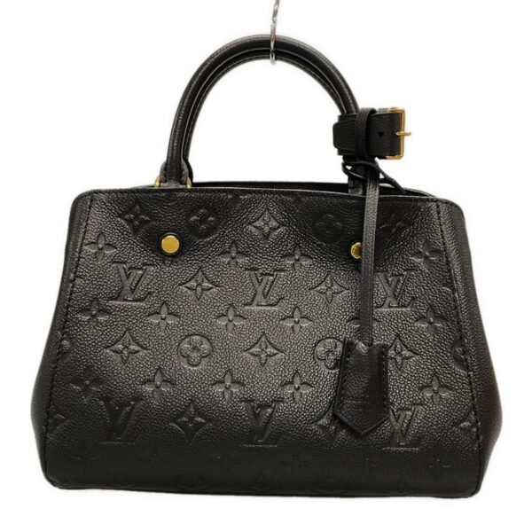 37995711 1 Louis Vuitton Montaigne BB Handbag Leather Noir