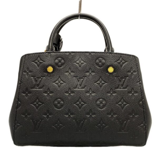 37995711 3 Louis Vuitton Montaigne BB Handbag Leather Noir