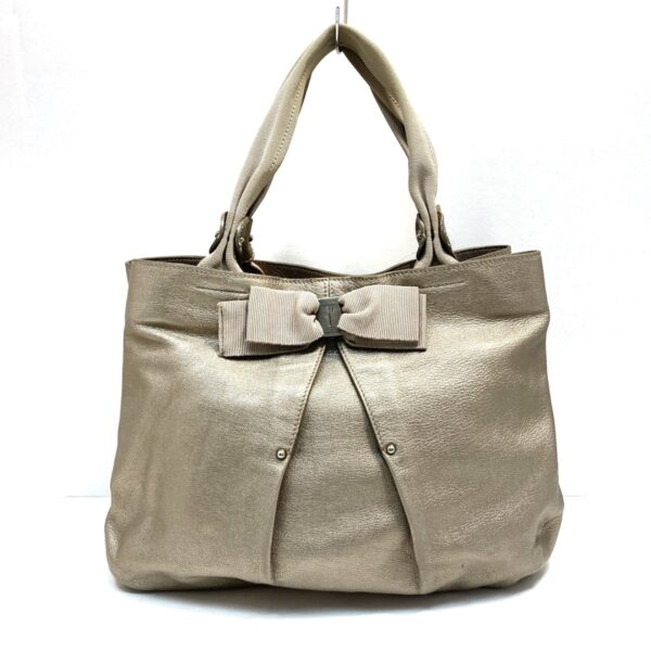 37999517 1 Salvatore Ferragamo Misvara Tote Bag Leather Beige