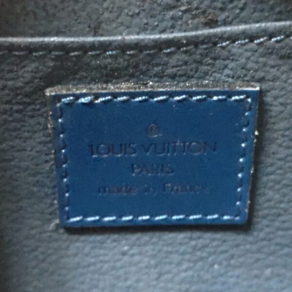 37999597 5 Louis Vuitton Dauphine PM Pouch Leather Toledo Blue