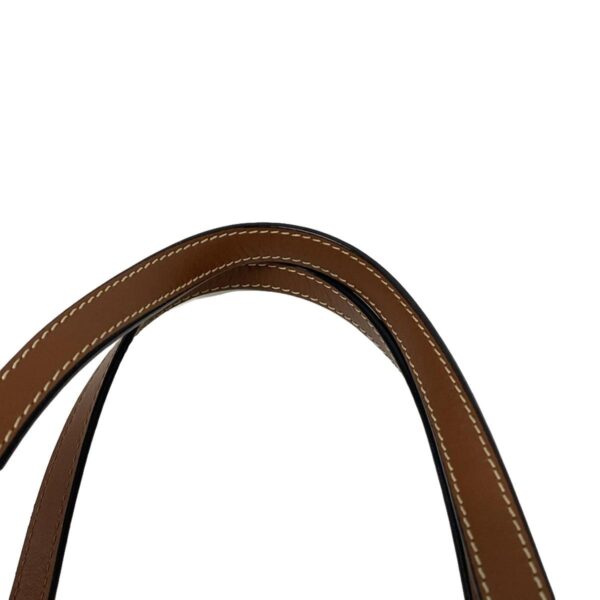 37999614 13 Loewe Square Basket Small Tote Bag Stripe Leather Beige Blue Brown