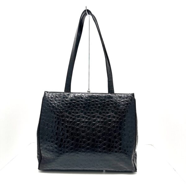 37999666 3 Salvatore Ferragamo Vara Tote Bag Embossed Leather Black