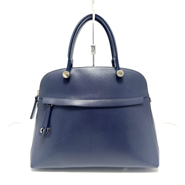 38000503 1 Furla Piper Handbag Leather Navy