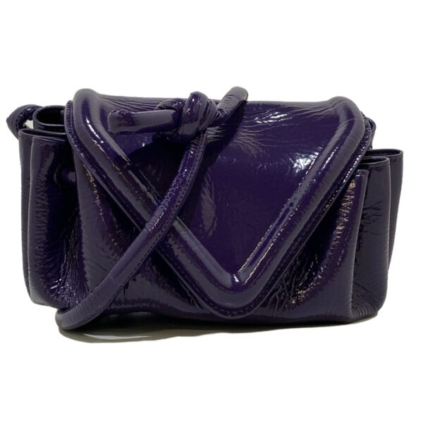 38003276 1 Bottega Veneta Beak Shoulder Bag Leather Purple