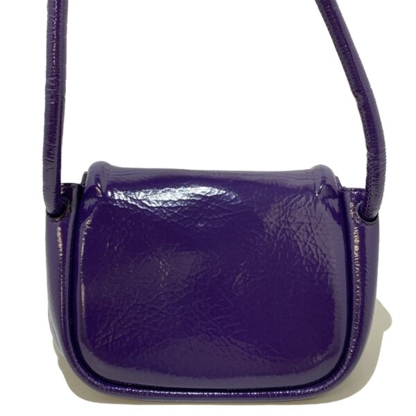 38003276 3 Bottega Veneta Beak Shoulder Bag Leather Purple