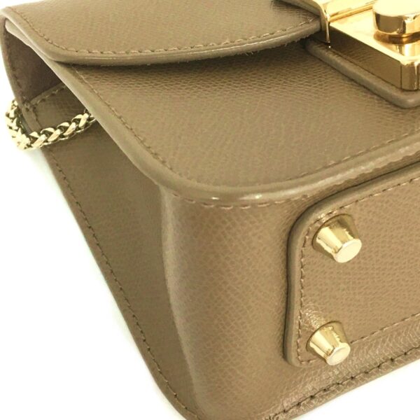 38004267 5 Furla Metropolis Shoulder Bag Chain Mini Bag Leather Brown