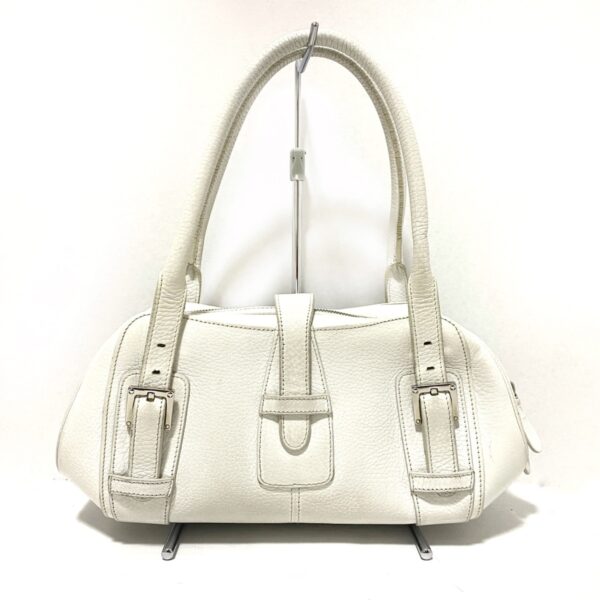 38004941 3 Loewe Senda Shoulder Bag Leather White