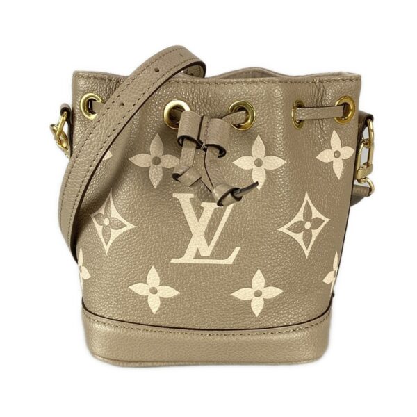 38006328 1 Louis Vuitton Nano Noe Shoulder Bag Leather Crème