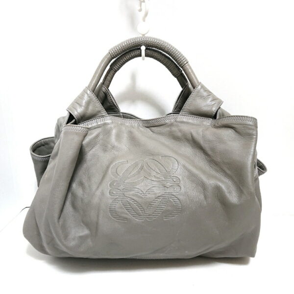 38007289 1 Loewe Nappa Aire Handbag Leather Gray