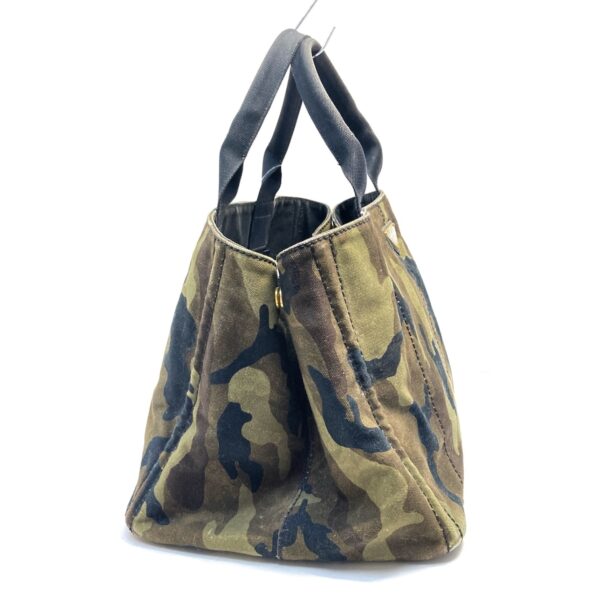 38008240 2 Prada Canapa Tote Bag Camouflage Pattern Khaki Black Multi