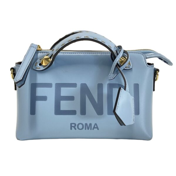 38008326 1 Fendi Mini Visible Handbag Leather Blue