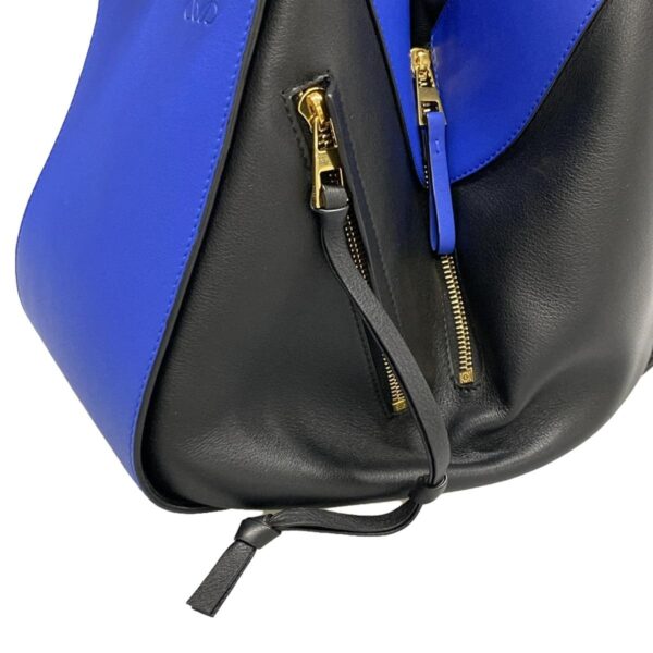 38009937 19 Loewe Hammock Small Handbag Bicolor Leather Blue Black