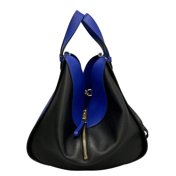 38009937 2 Loewe Hammock Small Handbag Bicolor Leather Blue Black