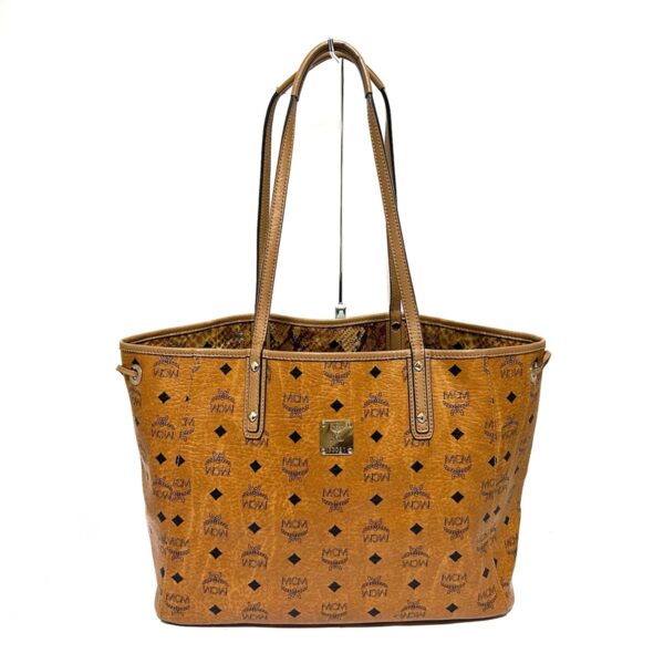 38010265 1 MCM Reversible Visetos Tote Bag Brown