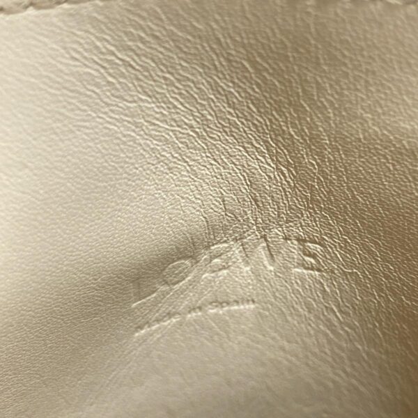 38010300 12 Loewe Dice Pocket Shoulder Bag Leather Ivory