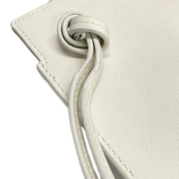 38010300 20 Loewe Dice Pocket Shoulder Bag Leather Ivory