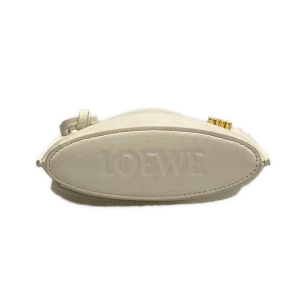 38010300 5 Loewe Dice Pocket Shoulder Bag Leather Ivory