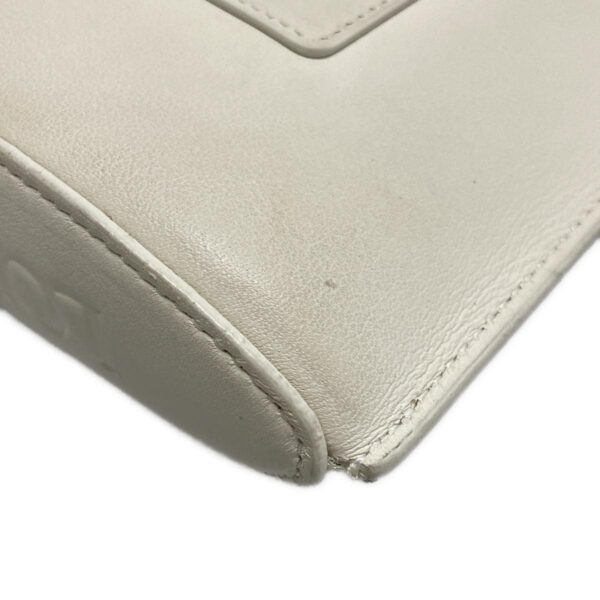 38010300 9 Loewe Dice Pocket Shoulder Bag Leather Ivory