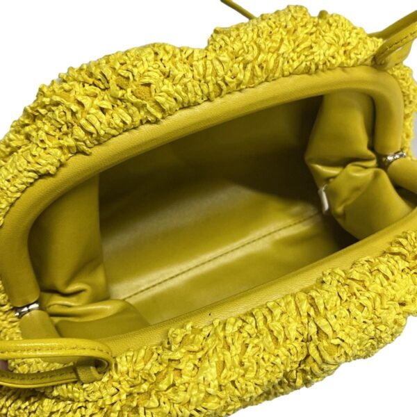 38010305 10 Bottega Veneta Mini The Pouch Shoulder Bag Leather Yellow