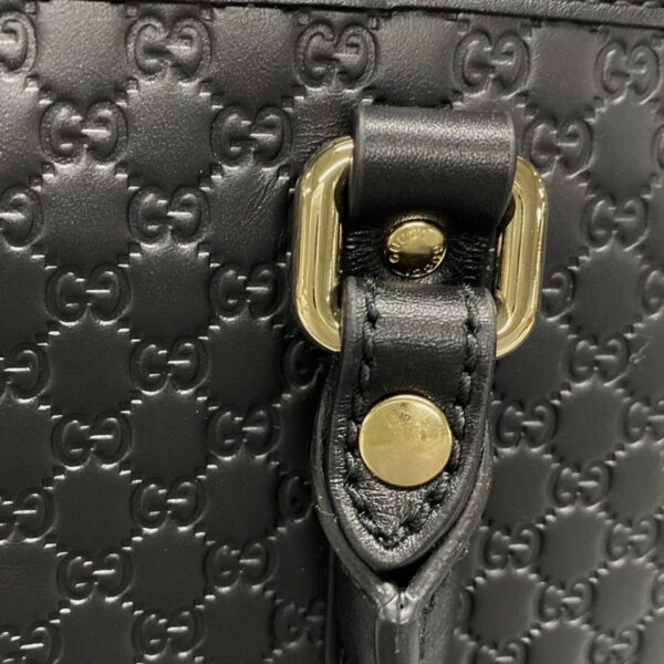 38010850 18 Gucci Micro Guccisima Tote Bag Leather Black