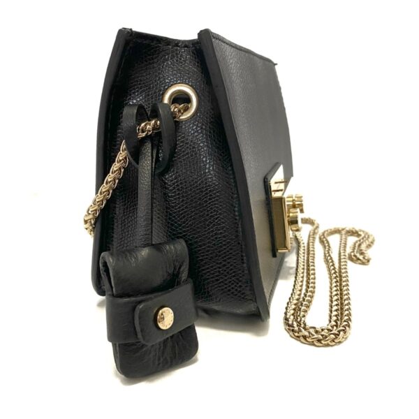 38011398 2 Furla Metropolis Shoulder Bag Chain Shoulder Leather Black