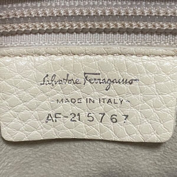 38011466 8 Salvatore Ferragamo Gancini Tote Bag Leather Ivory