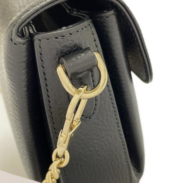 38013012 15 Gucci Interlocking G Shoulder Bag Leather Black