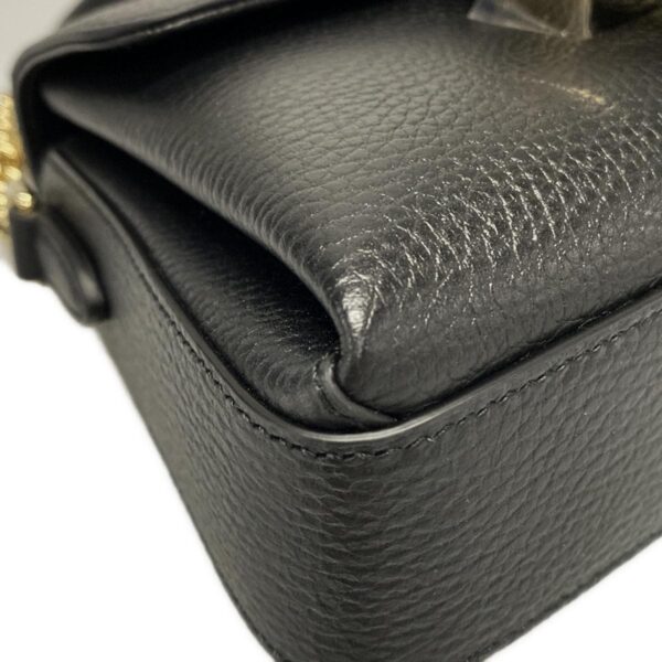 38013012 6 Gucci Interlocking G Shoulder Bag Leather Black