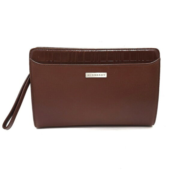 38013053 1 Burberry Clutch Bag Leather Brown