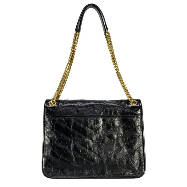 38013347 3 Saint Laurent Paris Niki Medium Chain Shoulder Bag Black