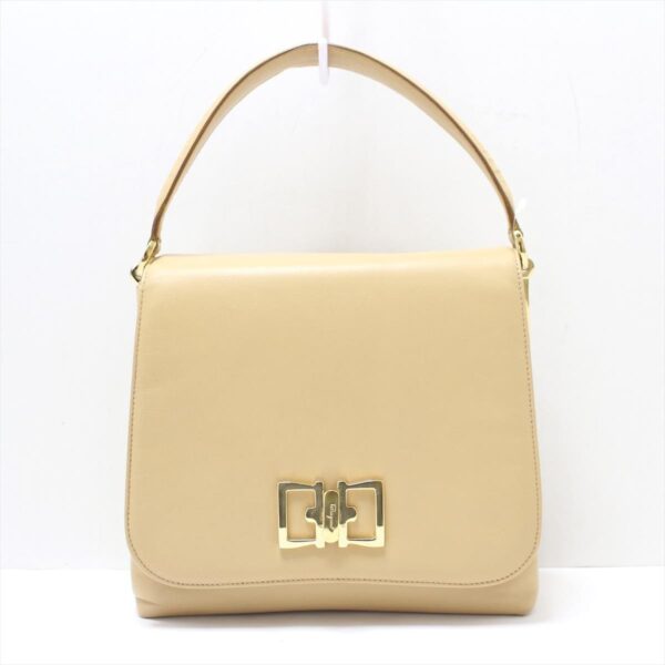 38014231 1 Salvatore Ferragamo Handbag Leather Beige