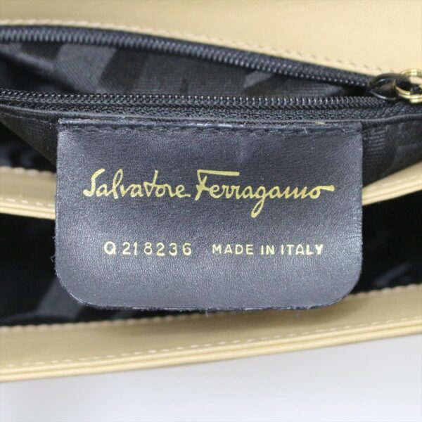 38014231 8 Salvatore Ferragamo Handbag Leather Beige