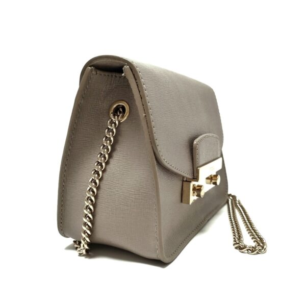 38014920 2 Furla Julia Shoulder Bag Chain Shoulder Mini Bag Leather Gray